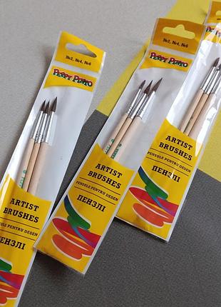Набор кистей на блистере 3 шт.