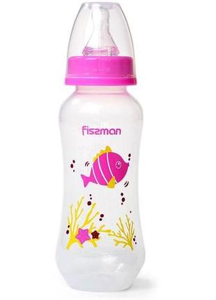 Пляшка дитяча для годування fissman babies "підводний світ" 240мл 7trav