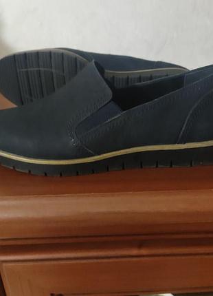 Кожаные туфли лоферы 40.5-41