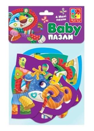 Беби пазлы vladi toys "чудо-зоопарк"
