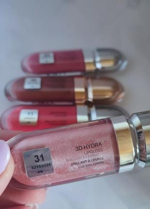 Kiko 3d hydra lipgloss пом'якшувальний блиск для губ 31 rose garden