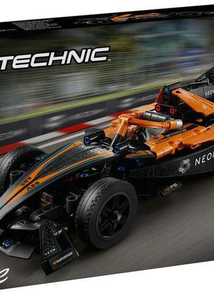 Конструктор lego technic автомобіль для перегонів neom mclaren formula e 452 деталі (42169)1 фото