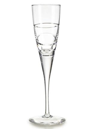 Набір 4 кришталевих фужера atlantis crystal elica 145мл daymart  для шампанського1 фото