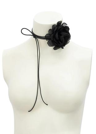 Чокер 🖤🌹 аксесуар браслет квітка троянда 🖤 кольє намисто буси на шию на руку стильний модни5 фото