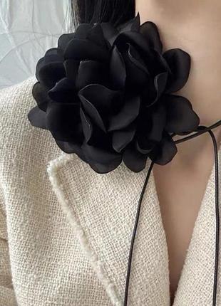 Чокер 🖤🌹 аксесуар браслет квітка троянда 🖤 кольє намисто буси на шию на руку стильний модни