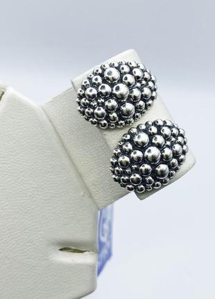 Сережки серебряные "авокадо" 6,65 г
