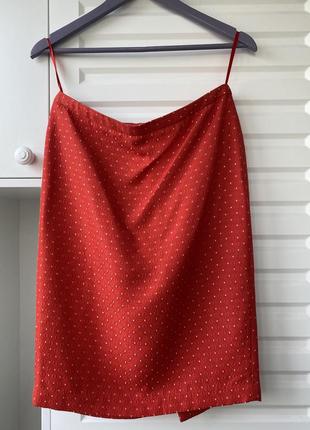 Червона спідниця нижче коліна next розмір м