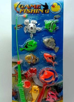 Игровой набор yi wu jiayu "магнитная рыбалка" с сачком 666-191 фото