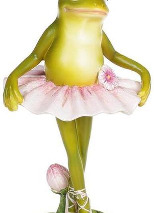 Статуетка «жаба-балерина» 10.5х9х19см 7trav   полістоун1 фото