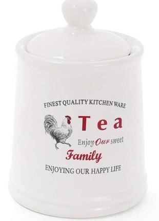 Банка керамічна "тоскана" family tea 650мл daymart  для зберігання сипучих продуктів