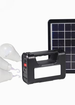 Универсальная светодиодная фонарь-лампа с функцией powerbank + солнечная панель gd-8017