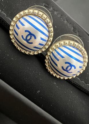 Пусеты серьги оригинал chanel