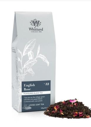 Whittard black tea english rose черный чай с разой 100 g