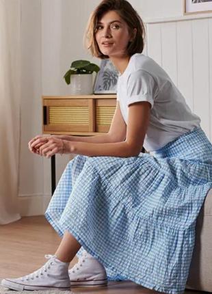 Романтичная многоярусная макси юбка от tchibo, размер наш 46-48(40 евро)