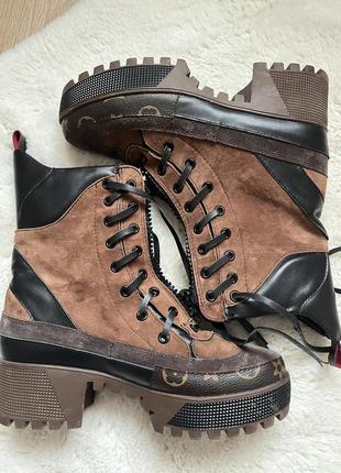 Оригинальные ботинки louis vuitton laureate platform desert boot5 фото