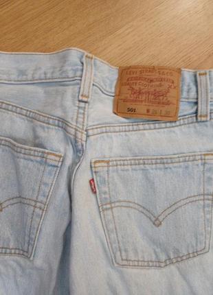 Джинси голубого кольору levi's w26 l30 made in u.s.a3 фото