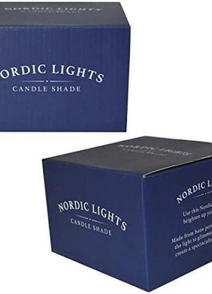 Nordic lights lovelistes auntie bone порцеляновий свічник з абажуром для чаю, подарунок 623523 фото