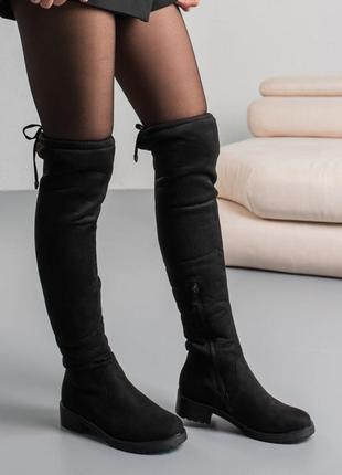 Ботфорти жіночі зимові fashion rocinante 3866 36 розмір 23,5 см чорний