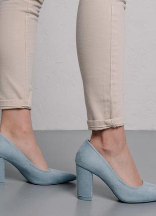 Жіночі туфлі fashion sophie 3994 36 розмір 23 см блакитний1 фото