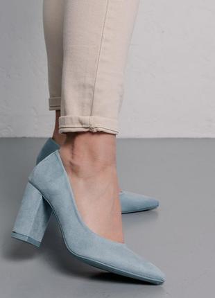 Жіночі туфлі fashion sophie 3994 36 розмір 23 см блакитний3 фото
