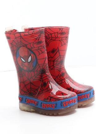Світящіся гумові чоботи водостійкі marvel людина павук spider-man