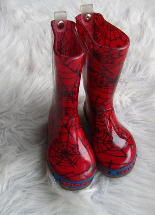 Світящіся гумові чоботи водостійкі marvel людина павук spider-man5 фото