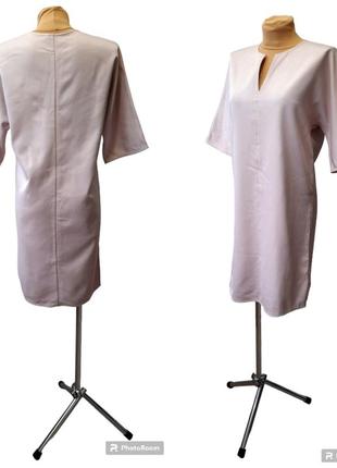 Cos пудровое платье миди 8
