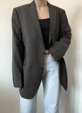 Шерстяной пиджак винтаж жакет шерстяной блейзер коричневый пиджак винтажный жакет7 фото