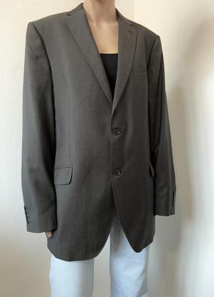 Шерстяной пиджак винтаж жакет шерстяной блейзер коричневый пиджак винтажный жакет4 фото