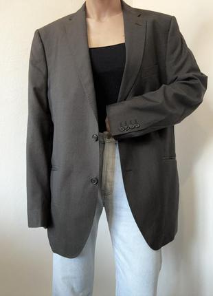 Шерстяной пиджак винтаж жакет шерстяной блейзер коричневый пиджак винтажный жакет6 фото