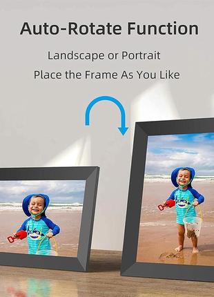 Цифрова фоторамка kedeek wifi - 10,1 дюйми 32 гб hd-сховища сенсорний екран smart cloud цифрова фоторамка електронна фоторамка3 фото