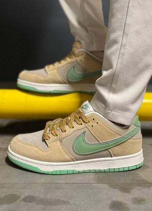 Новинка🤤  nike sb dunk beige&amp;green  ✅1 фото