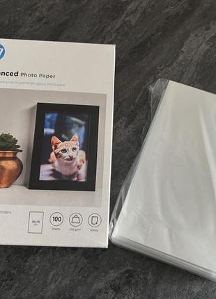 Фотобумага hp advanced glossy photo paper 10 x 15 см2 фото