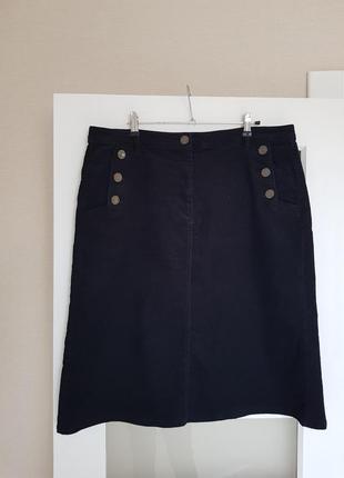 Стильная юбка из микровельвета marks &amp;spencer