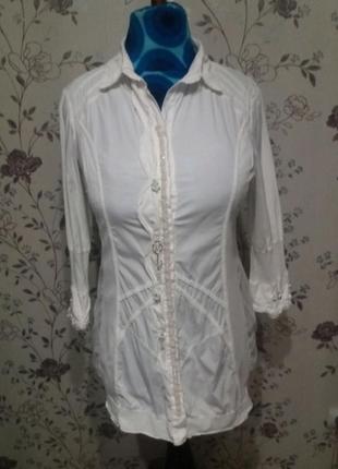 Чарівна блуза сорочка 46 розмір від італійського дизайнера elisa cavaletti