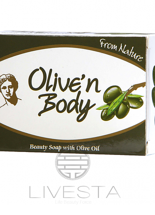 Натуральное косметическое мыло с оливковым маслом olive’n body, 100 г1 фото