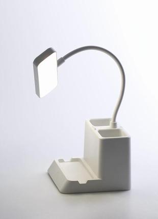 Лампа настільна світлодіодна в комплекті із зарядним пристроєм usb світильник акумуляторний led