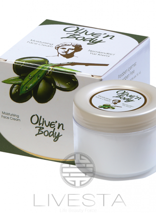 Увлажняющий крем для лица с экстрактом листьев оливы и алоэ olive’n body, 100 мл