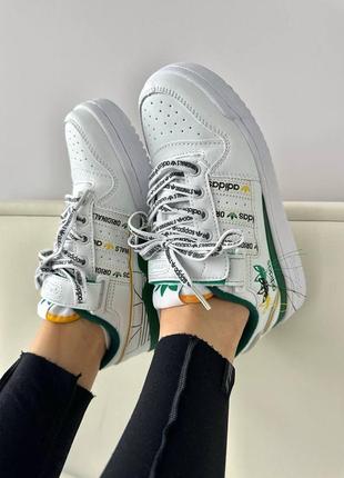 Adidas forum 84 low white / green