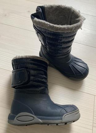 Сапоги резиновые утеплённые zara