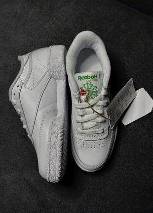 Кожаные кроссовки reebok club c 85