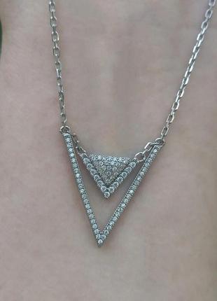 Шикарне срібне кольє