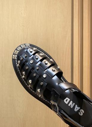 Леопардовые сандалии sandro черные10 фото