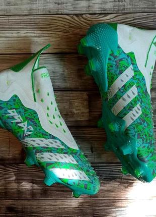 Футбольні бутси adidas predator freak + fg копи для футболу адідас предатор фрік без шнурків8 фото