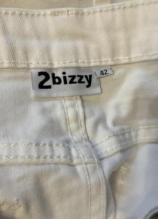 Белая джинсовая юбочка на кнопках/xl/ brend 2 bizzy4 фото