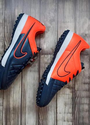 Футбольные сороконожки nike tiempo legend tf стоноги многошиповки для футбола найк темпо тиемпо легенд9 фото