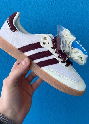 Adidas samba wales bonner cream white