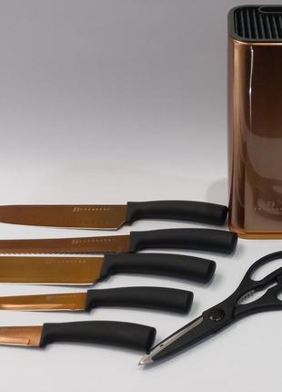 Набор ножей с подставкой edenberg eb-11026golden золотой4 фото