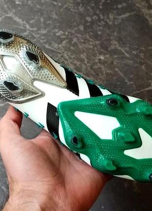 Футбольні бутси adidas predator freak + fg копи для футболу адідас предатор фрік без шнурків3 фото