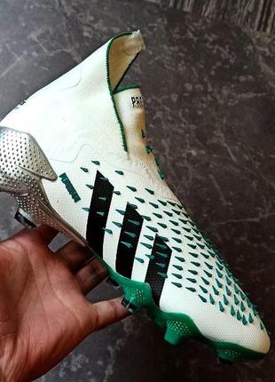 Футбольні бутси adidas predator freak + fg копи для футболу адідас предатор фрік без шнурків1 фото